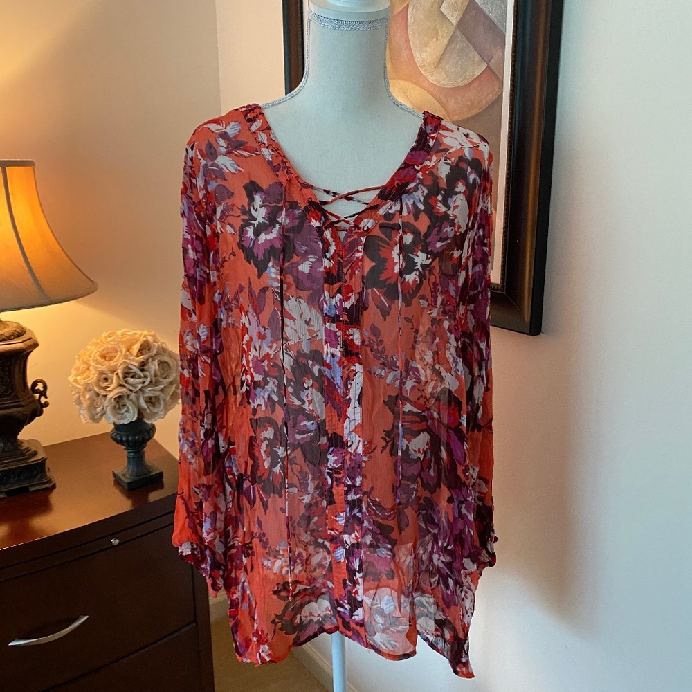 Lucky Brand Woman's Peasant Shirt